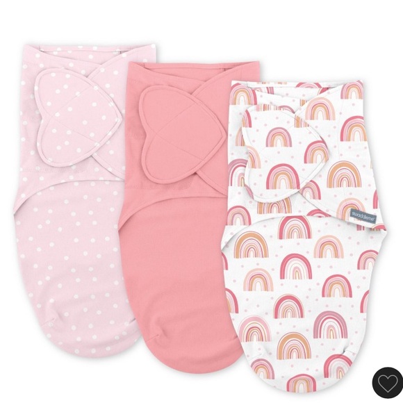 SwaddleMe Pink and Rainbow Diaper Covers - Picture 1 of 4